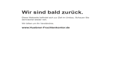 Desktop Screenshot of huebner-frachtenkontor.de